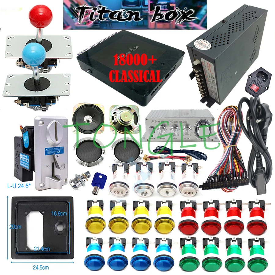 Arcade Game Jackpot - Caja Titan para 2 jugadores, Kit